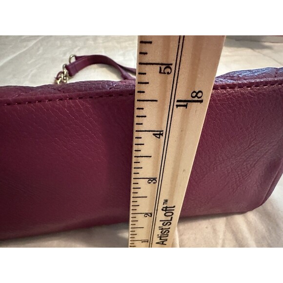 KENNETH COLE REACTION Berry Fuchsia Chain Colorful Crossbody Purse - Picture 12 of 15